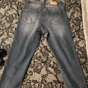 Vanilla star jeans, distressed ,medium wash size 13